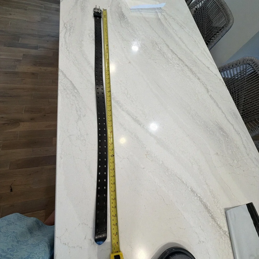 Genuine Leather Black Belt Mexico Size Up To 40